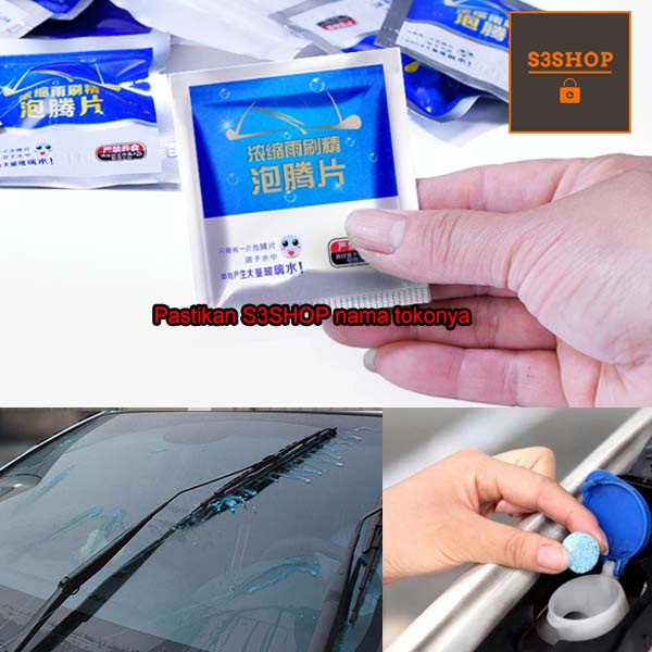 Pil Tablet Sabun Pembersih Wiper Kaca Mobil Wipper Fluid Cairan Sabun