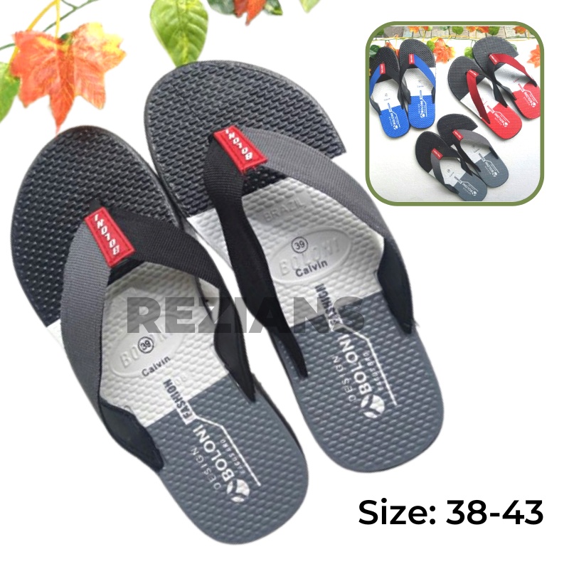 Sandal Jepit Pria Distro Sandal Japit Laki laki Karet PU