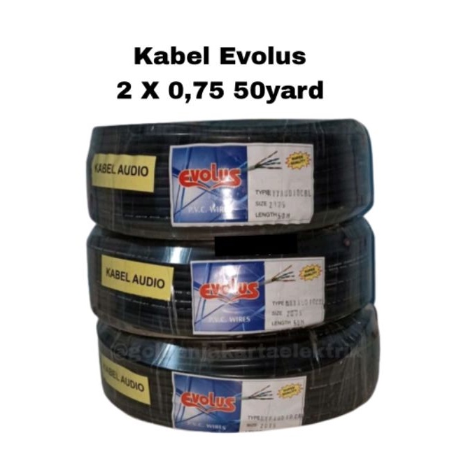 Kabel Listrik Serabut 2x0.75 NYYHYO Evolus Serabut