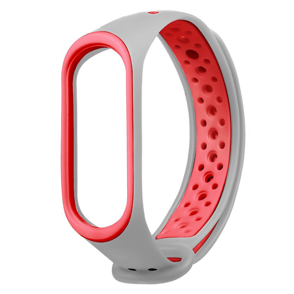 Sporty Strap Mi Band 4 / Mi Band 3 / M6 M5 M4 M3 Tali Jam Sport Xiaomi Mi Band OASE Sneakers-Abu Merah