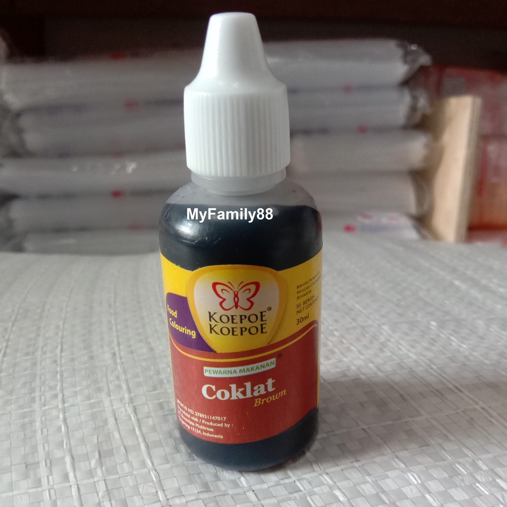 

Koepoe Koepoe Pewarna Makanan Coklat | Cokelat 30 ml (MF8)