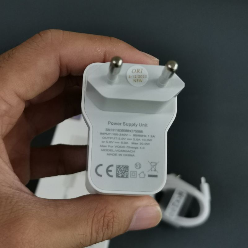 REALME CHARGER 30W ORIGINAL NEW VOOC / SUPER DART REALME ASLI GARANSI