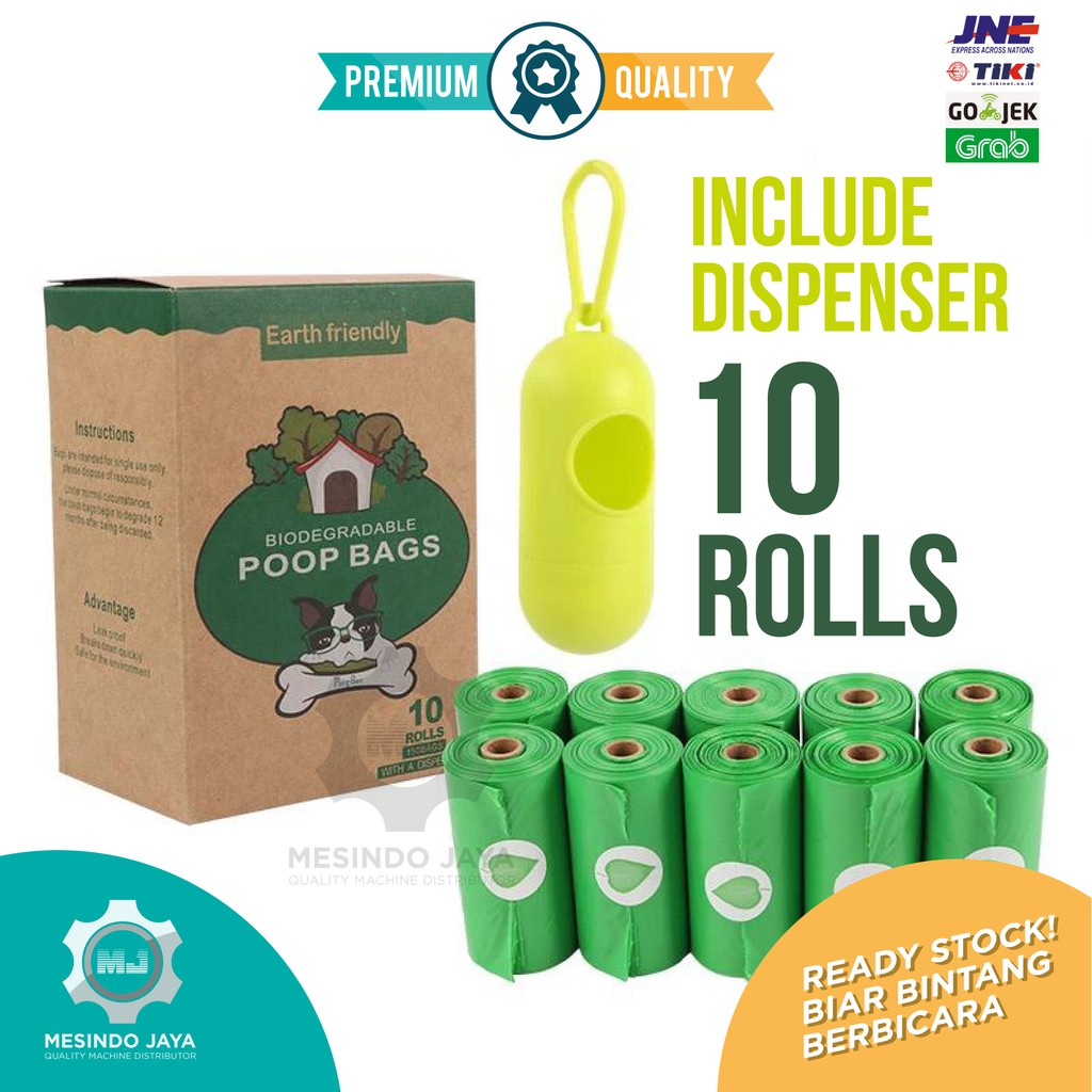 Dispenser Kantong Plastik Kotoran Anjing - kapsul Poop Bag Refill Kotoran Anjing Hewan Refill