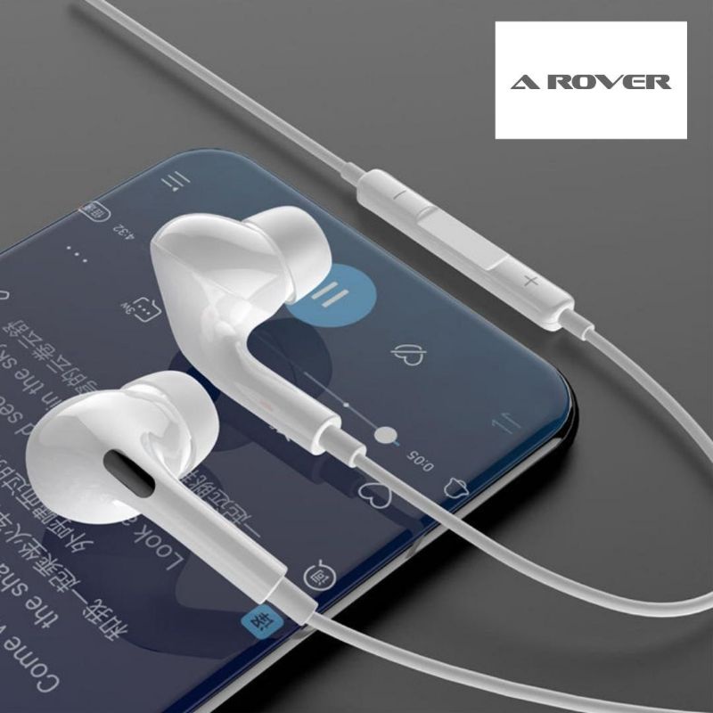 Headset Qualitas Super AAA《AROVER AR630》Earphone Headset In Ear + Volume Control HD music BASS - Garansi