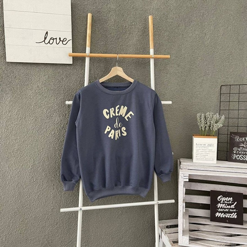 Nara Grosir - Creme de Paris Sweater | Fashion Terkini | Sweater Termurah