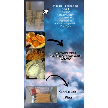 

corndog dan cireng isi