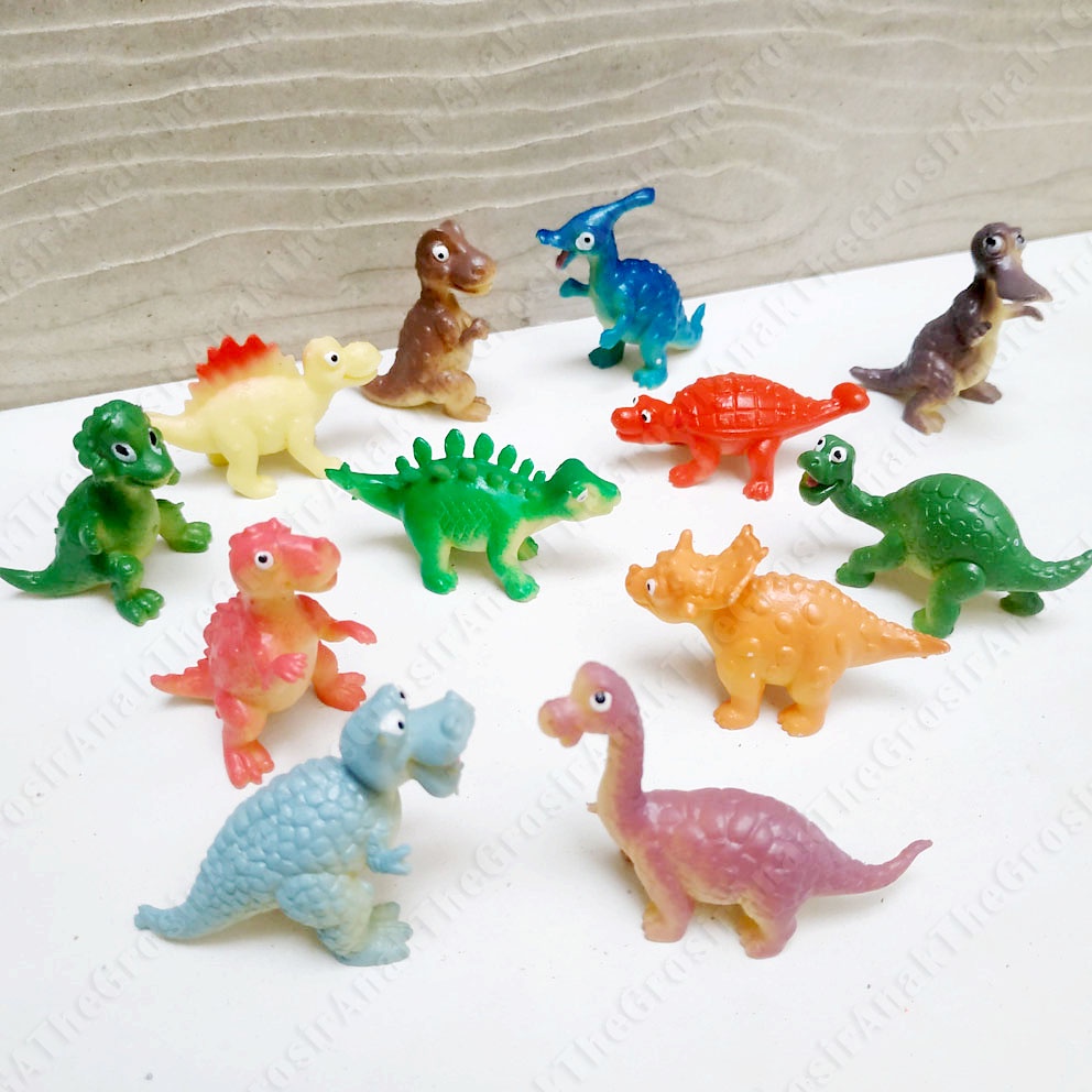 Baby Zoo 442A Dinosaurs PREMIUM ISI 12 Mainan Miniatur Bayi Dino Dinosaurus Jurassic Park