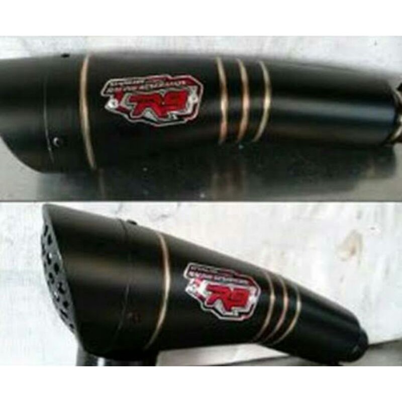 Knalpot R9 hitam Vixion Old Version Vixion New Lighting R15 All series