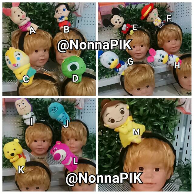 Bando Karakter Anak Lotso - Pooh - Buzz - Minnie Mini - DSB