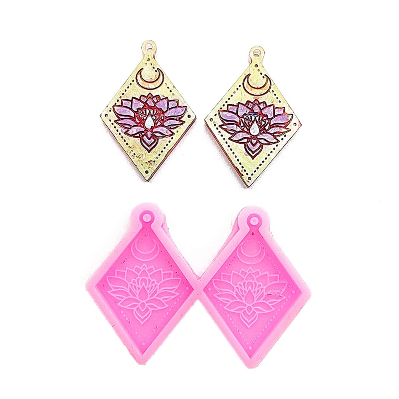 Siy Cetakan Resin Epoksi Bahan Silikon Bentuk Persegi Panjangmatahari Untuk Antingkerajinan Diy