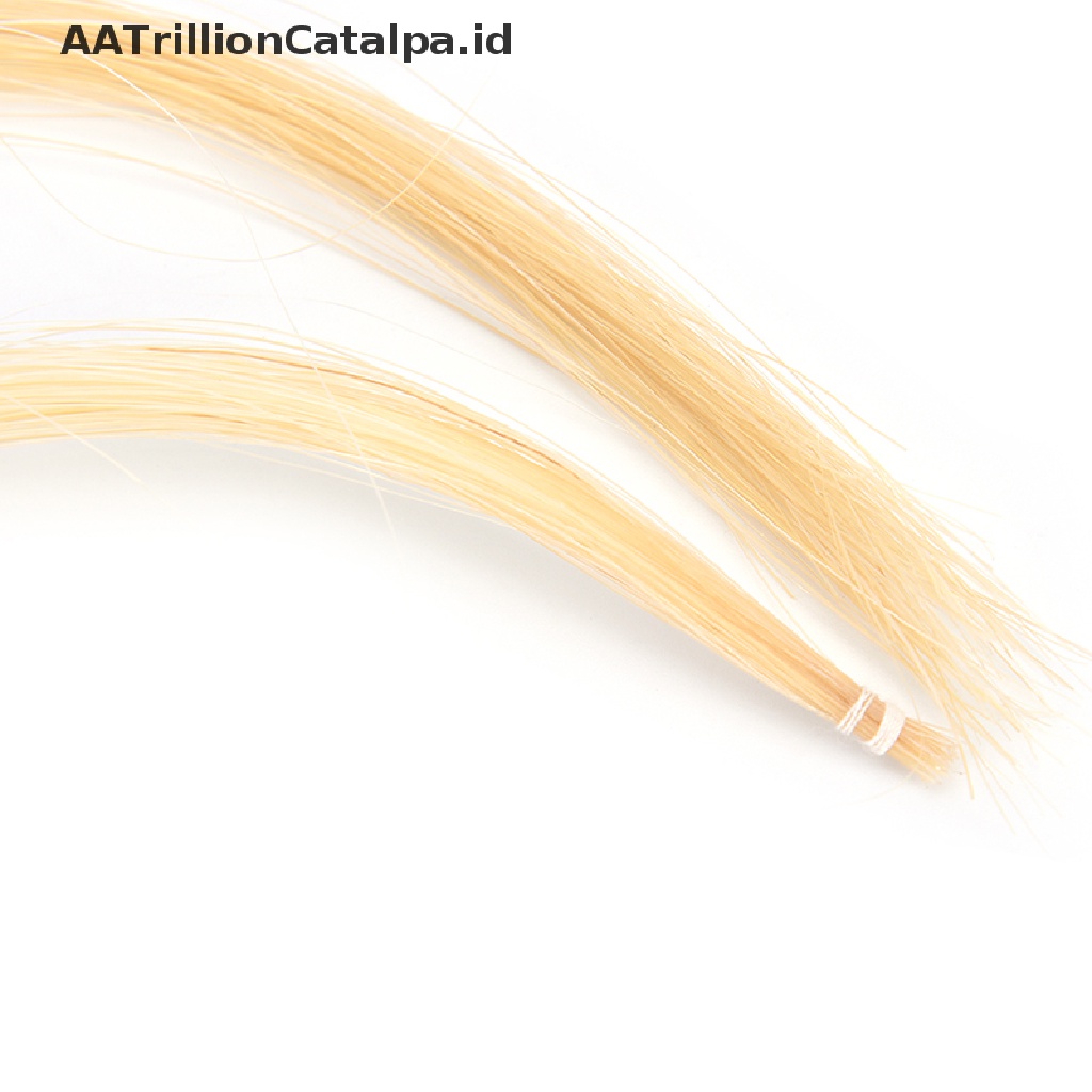 Aatrillioncatalpa 1pc hair bow 32 80cm Warna Putih Untuk Biola cello