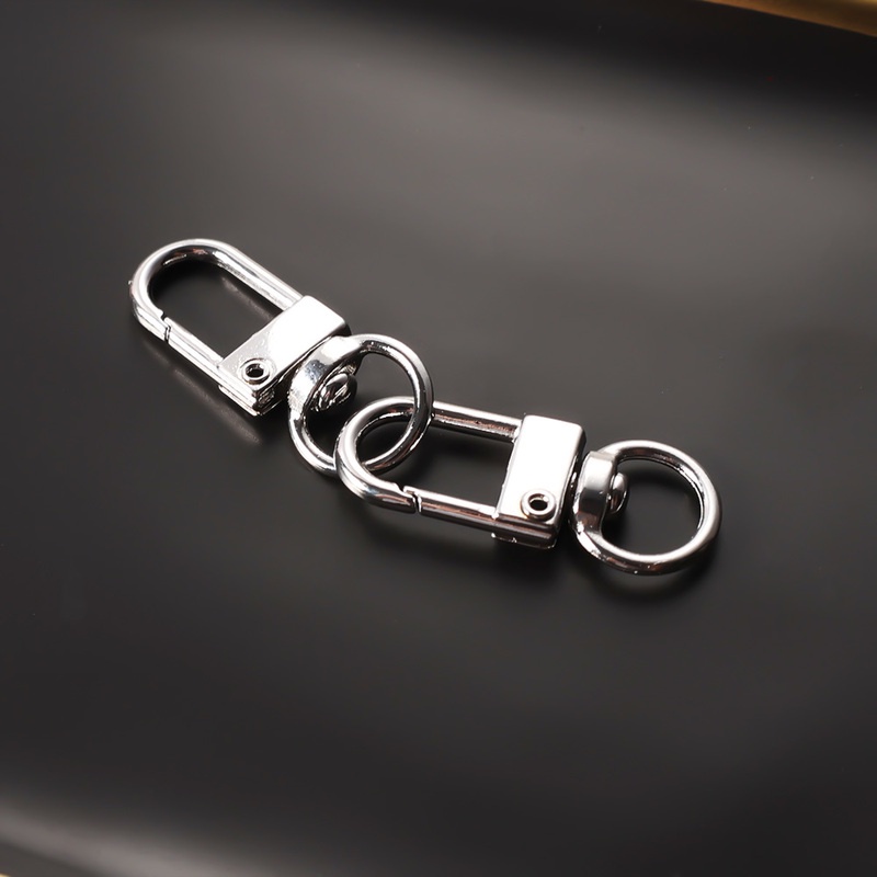10 Pcs/ Pack Luggage Handbag 3 Point Small Door Buckle/ Rotatable Metal Keychain Connectors