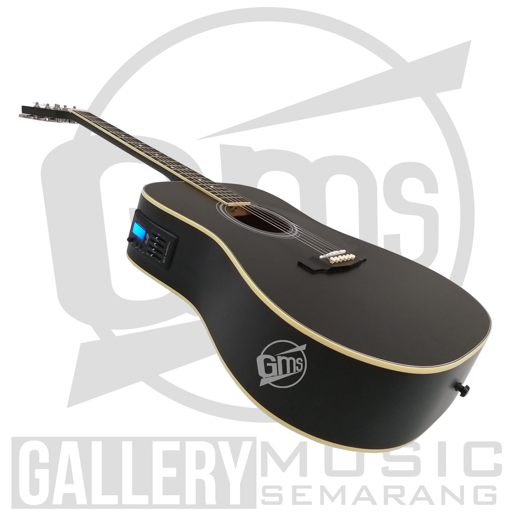 Gitar Akustik Elektrik Cort Custom Equalizer Tuner Cowboy AW-5 Custom Paket Super Komplit