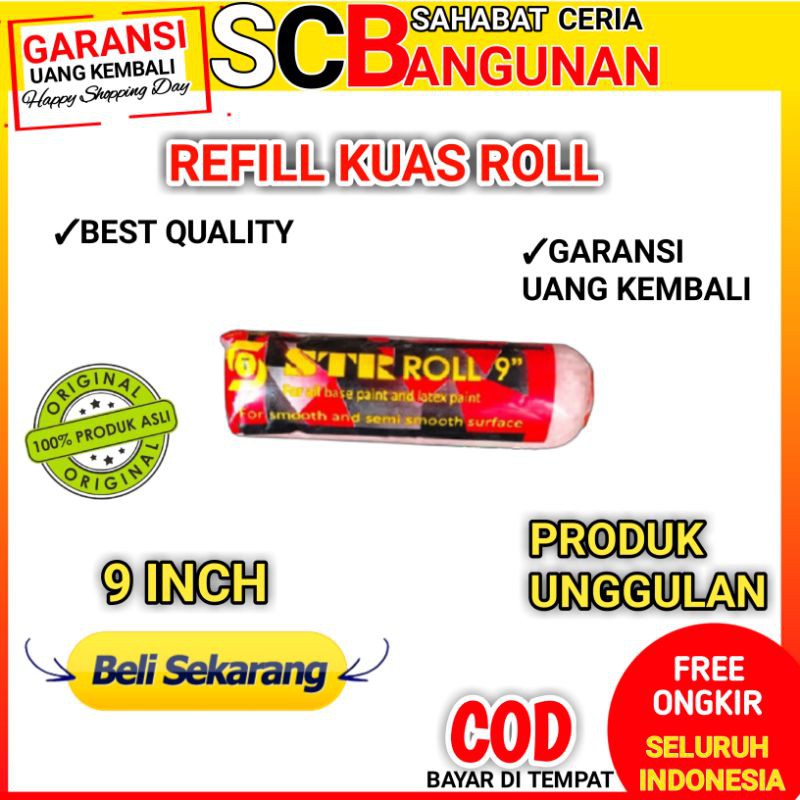 

Refill Refil Kuas Roll kapal STR 9 Inchi