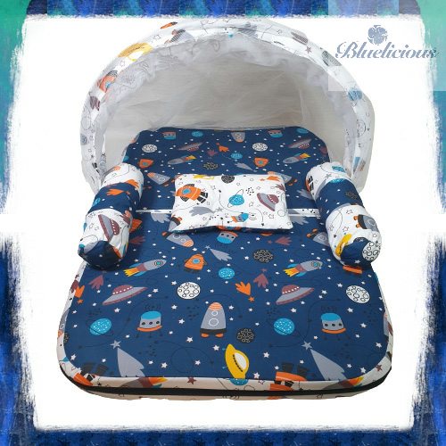 Baby Mat - Kasur Bayi Lipat Kelambu - Rocket