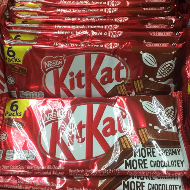 

Kit Kat Coklat Isi 6pcs / 2bars