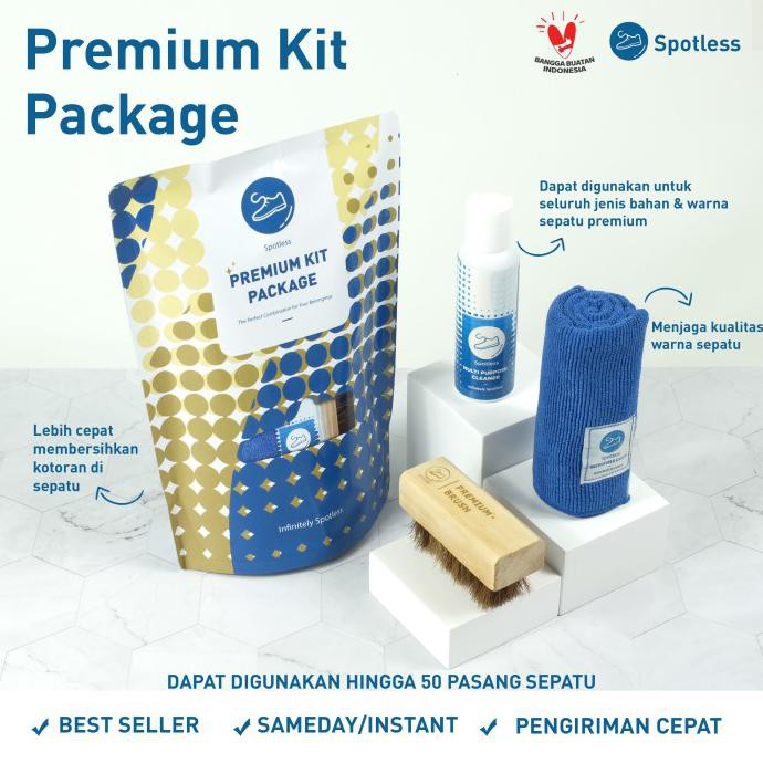 TERBARU SPOTLESS SHOE CLEANER STARTER KIT PREMIUM BRUSH