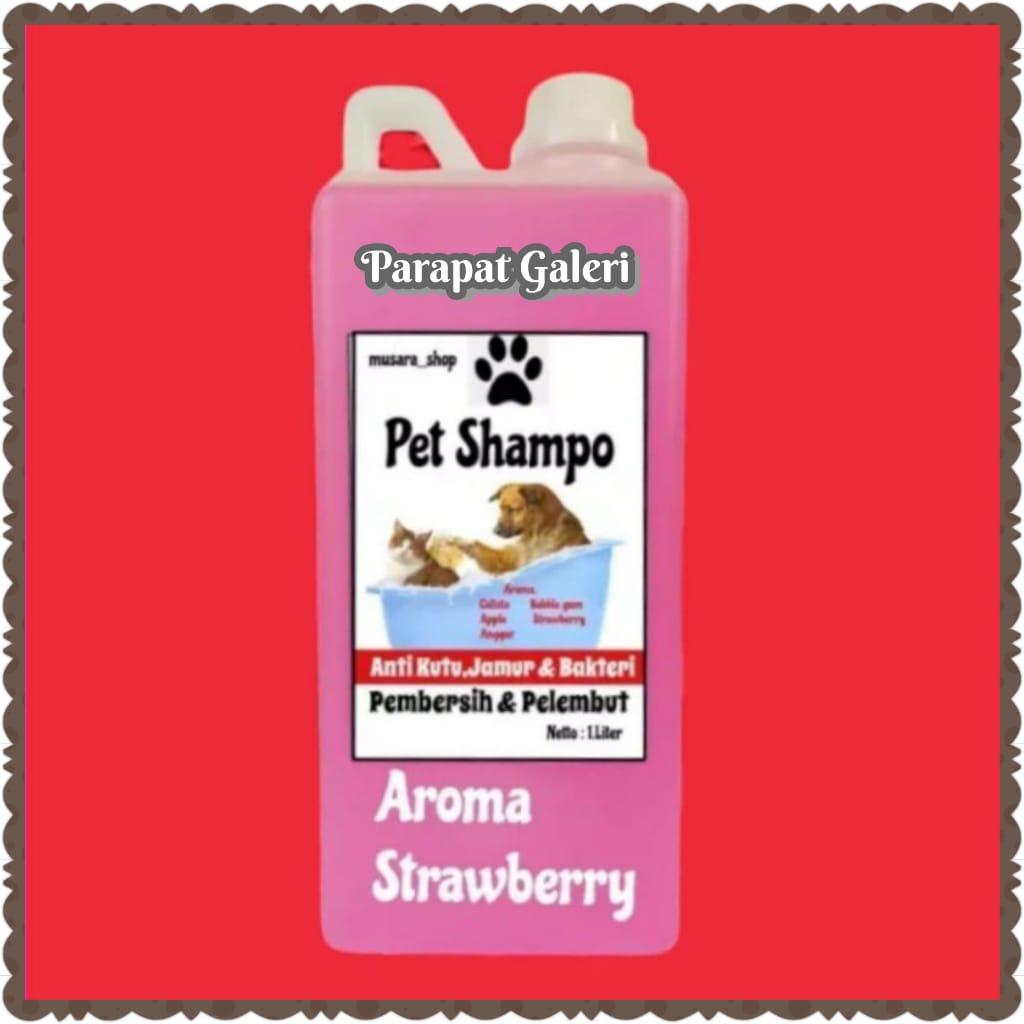 Shampo Grooming Kucing /Anjing Anti Kutu &amp; Jamur Netto 1. Liter