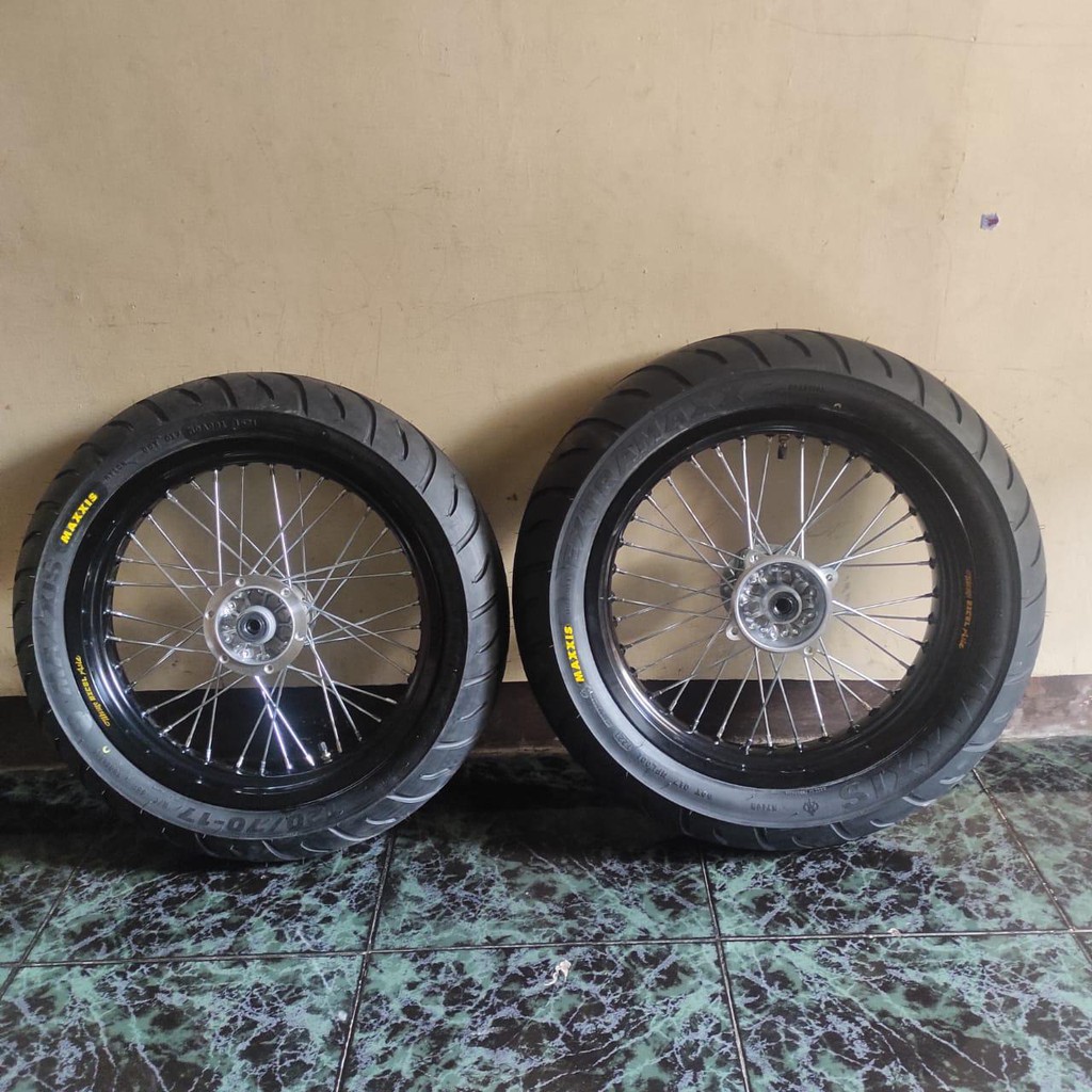 BANSET KAWASAKI KLX DTRACKER VELG SUPERMOTO TK EXCEL ASIA TERBARU