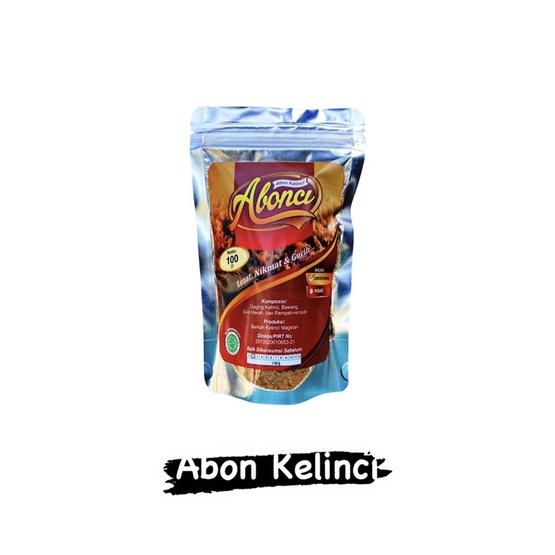 

ABONCI Abon Kelinci 100 gram HALAL Original Pedas