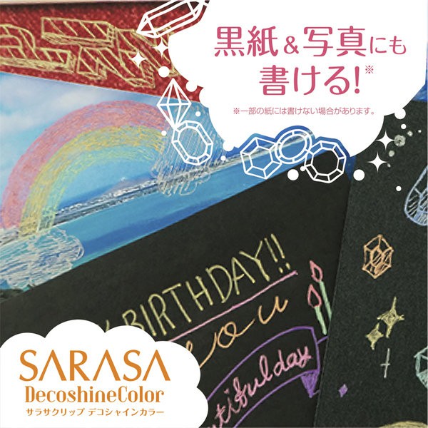Zebra Sarasa Pulpen Gel Decoshine Color Series 0.5mm / Deco Shine Color Ballpoint Warna Lucu Unik-2