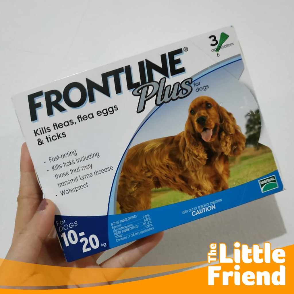 Obat Kutu Tetes Anjing Medium Dog Frontline Plus Fleas &amp; Ticks 10-20kg