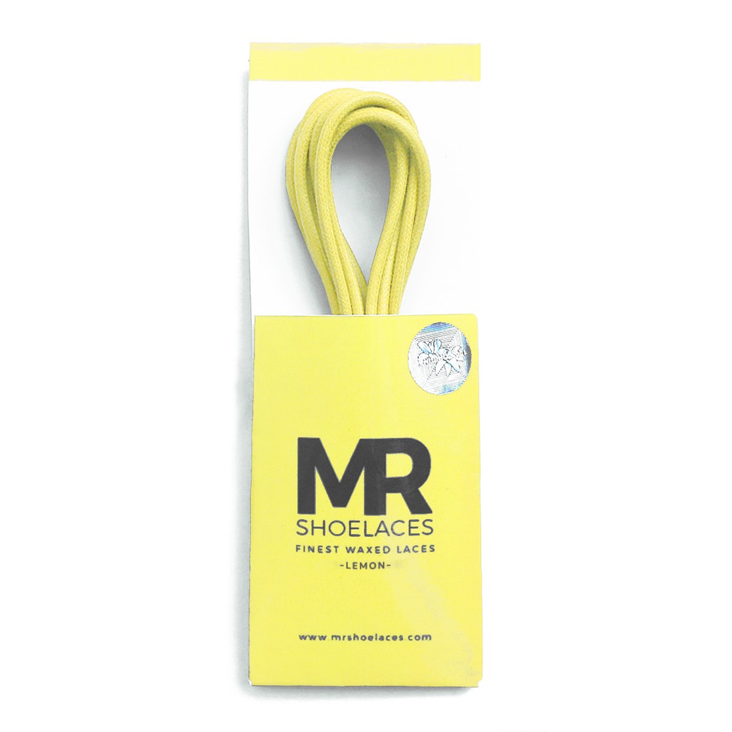 MR Shoelaces RD50 Lemon Tali Sepatu Lilin 2-3mm Bulat Round 50cm 60cm 70cm 80cm 100cm 120cm 150cm