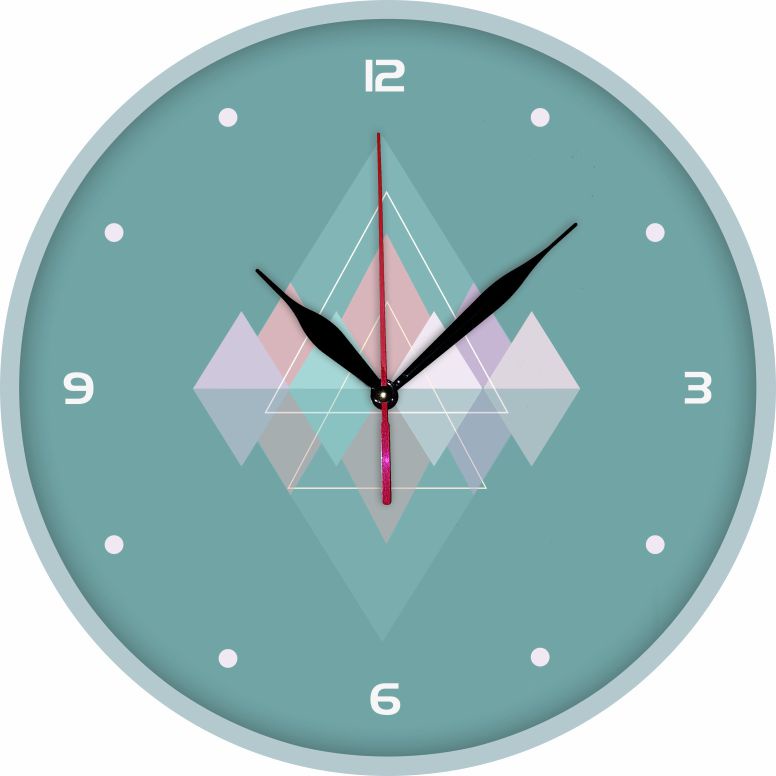 Jam Dinding Kayu Minimalis Aesthetic / Jam Dinding Shabby Unik PROMO MURAH-Geometry