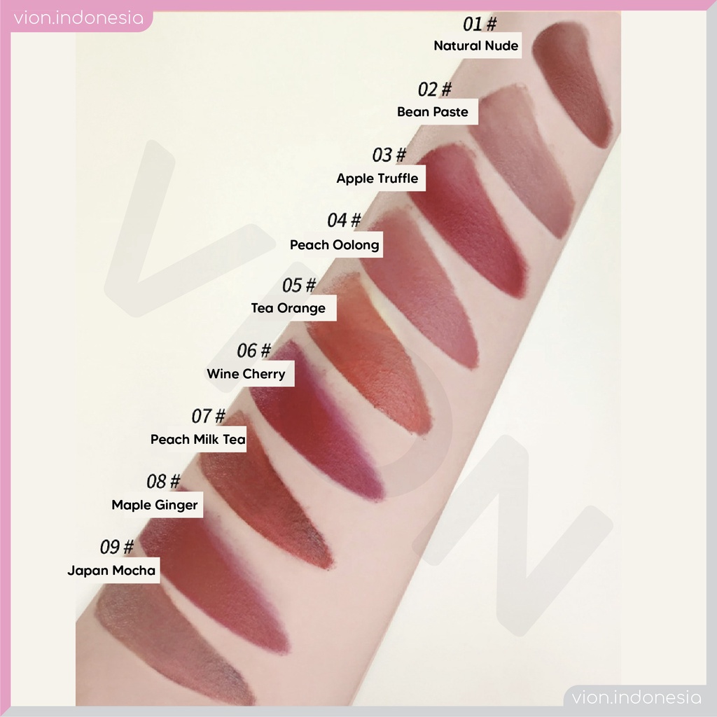 NUDE Short Blooming Girl Lip Glaze Lipstick Non Stick Waterproof Lipstik 9 Colors Original NU002