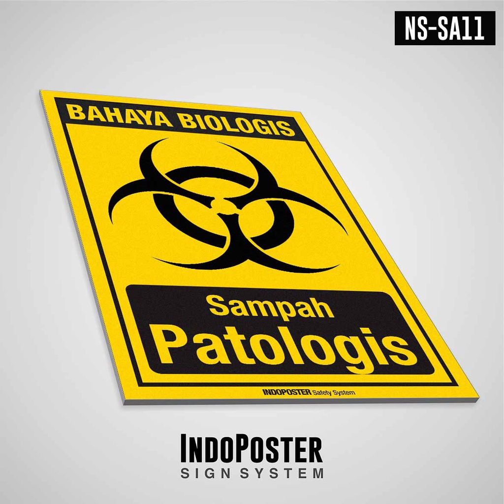 

Safety Sign Rambu K3 PVC ISO Sampah Medis Patologis