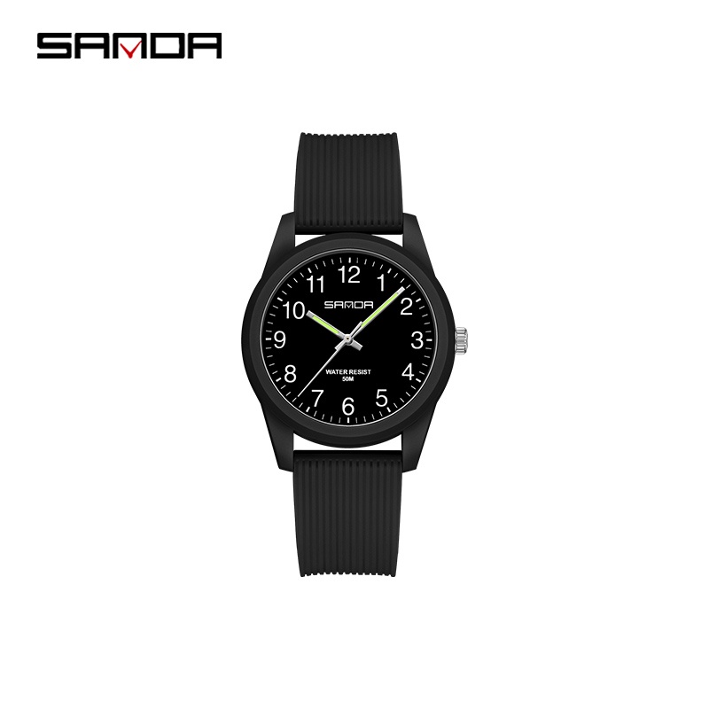 SANDA 6088 Jam Tangan Wanita Pria Analog Sport Tali Rubber Luminous WATCHKITE WKOS