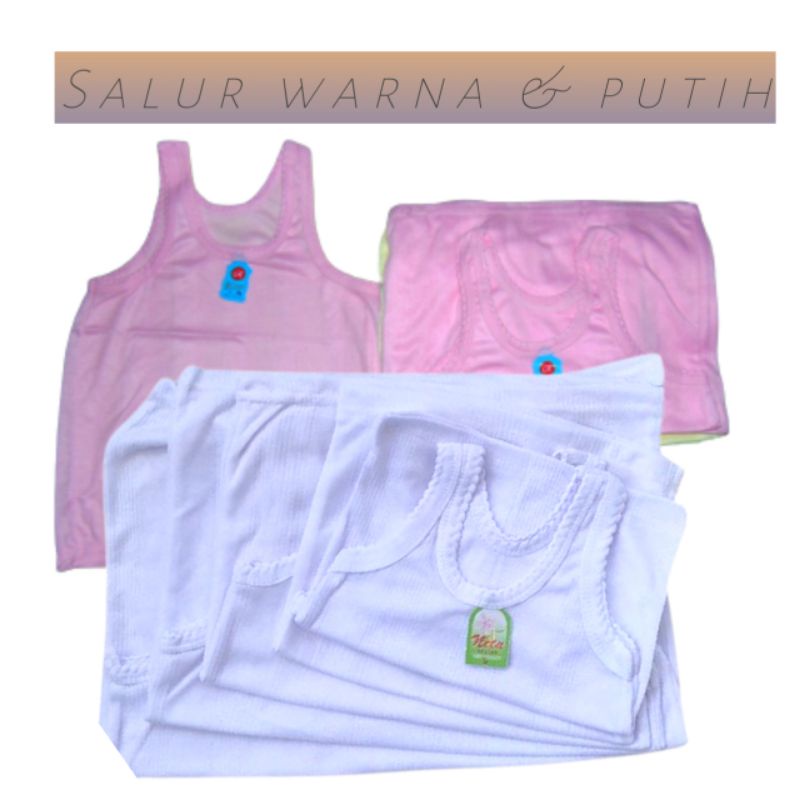 kaos dalam anak tiga vareasi singlet putih salur | stabillo kotak | bayi warna premium