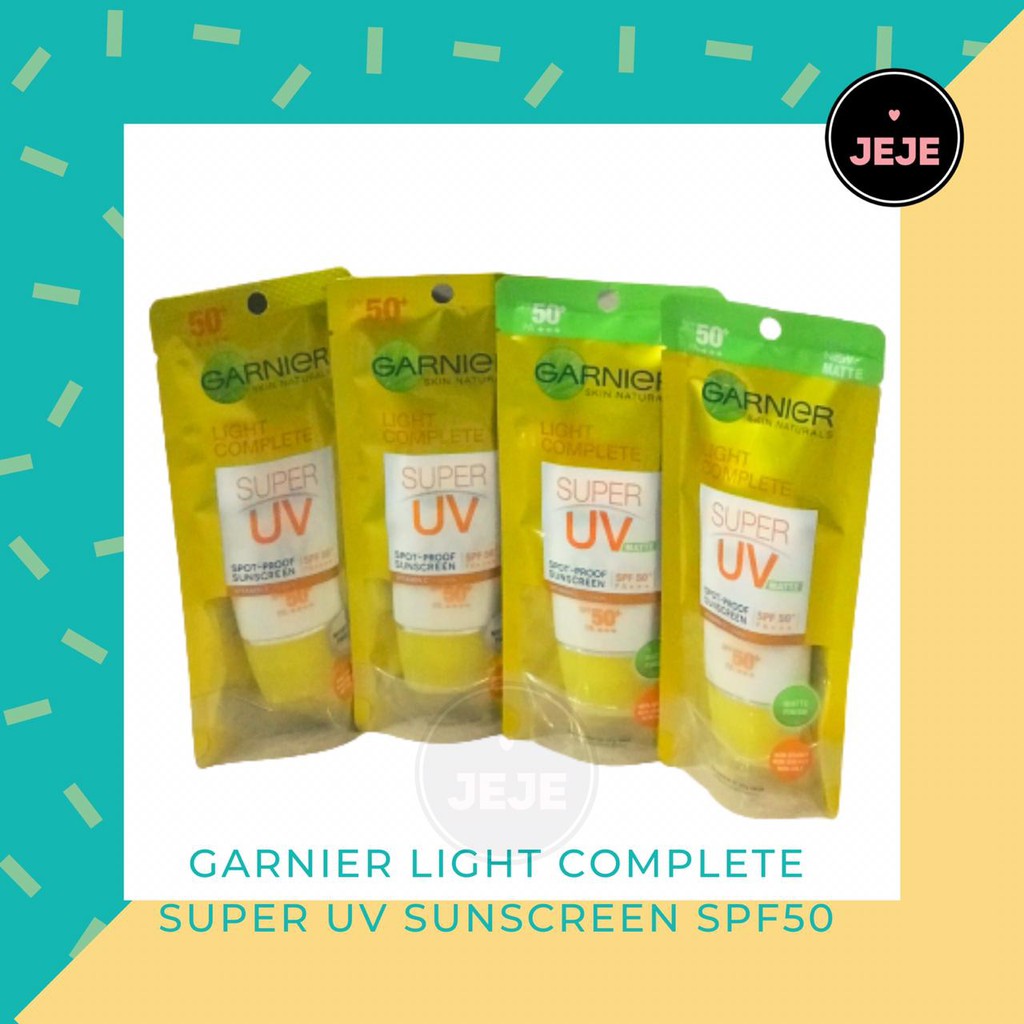 GARNIER Super UV Spot Proof Sunscreen SPF 50 15ml 30ml | Matte Natural