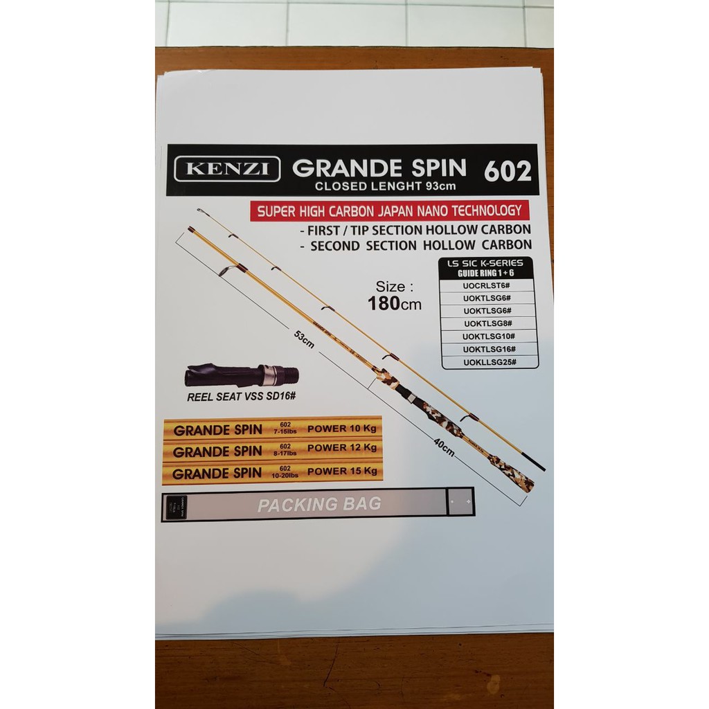 JORAN SPINNING KENZI GRANDE 180 17LB AP-1875