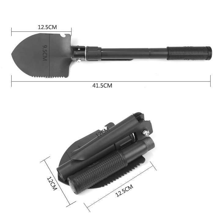 Cangkul Portabel 3 in 1 Stainless Untuk Ourdoor Maupun Sehari Hari