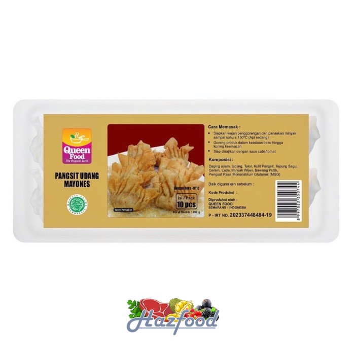 

Queen Food Pangsit Udang Mayones 10 Pcs - 200 Gram