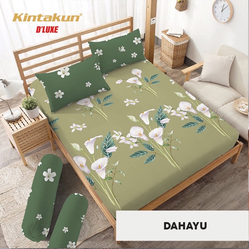 (BISA COD) SPREI KINTAKUN DELUXE SIZE QUEEN 160*200 CM DIJAMIN TIDAK LUNTUR