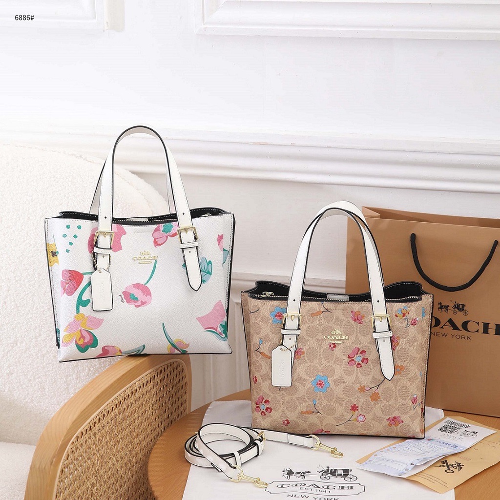Mollie Tote 25 With Dreamy Land Floral Print and Signature Canvas 6886 339657 2321 6926