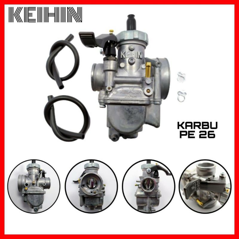 KARBU PE 24/26/28 KODE 115 KUALITAS TERBAIK by keihin rxking supra  tiger beat  mio wave dll