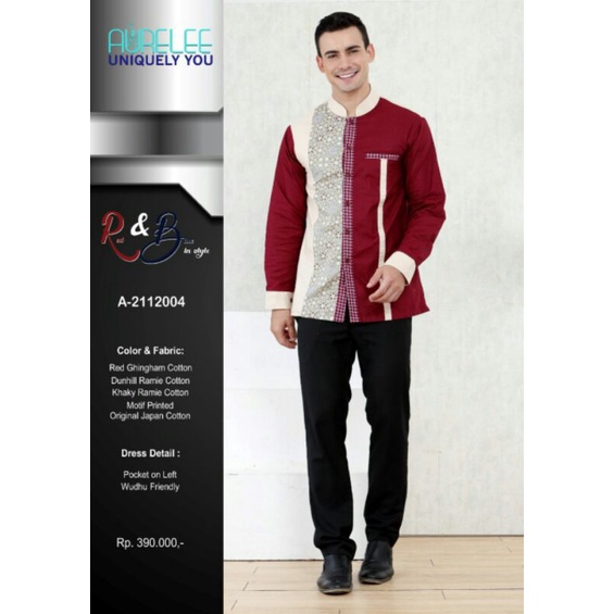 Gamis Pria Remaja Baju Koko by AURELEE Uniquely You