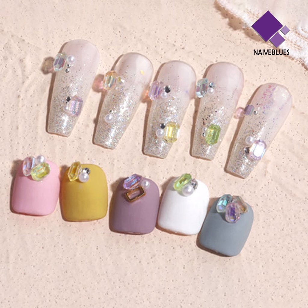 30pcs Ornamen Perhiasan 3D Bahan Resin Warna-Warni Tahan Air Untuk Dekorasi Manicure