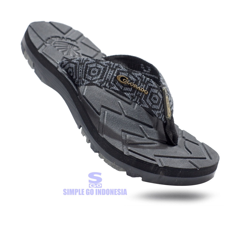 Barnett Step On Colorado star 22 - Sandal pria jepit slide gunung branded | Sendal cowok hikking japit bahan sued spon karet lentur 39-43