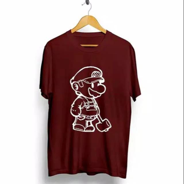 Fourfashion - Kaos Pria Kaos Distro MARIO MAROON CN601