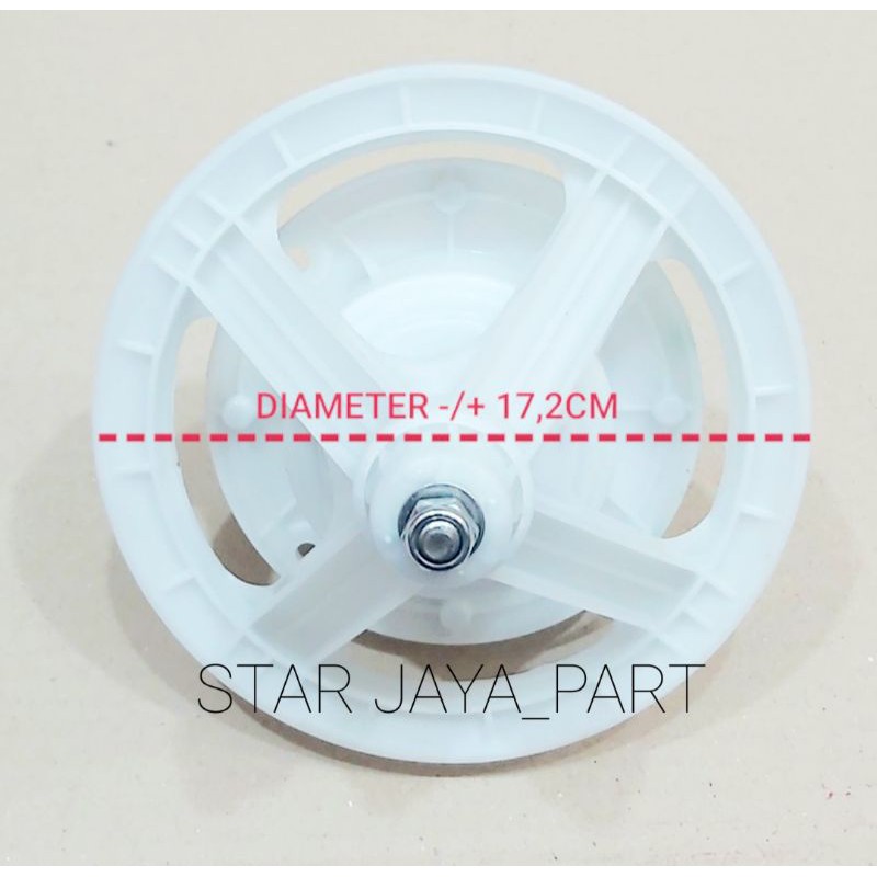 GEARBOX MESIN CUCI POLYTRON GERIGI 10 PULLY BESAR 2 TABUNG