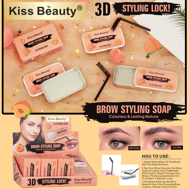 ORIGINAL KISS BEAUTY BROW STYLING SOAP 3D STYLING LOCK KODE 68181