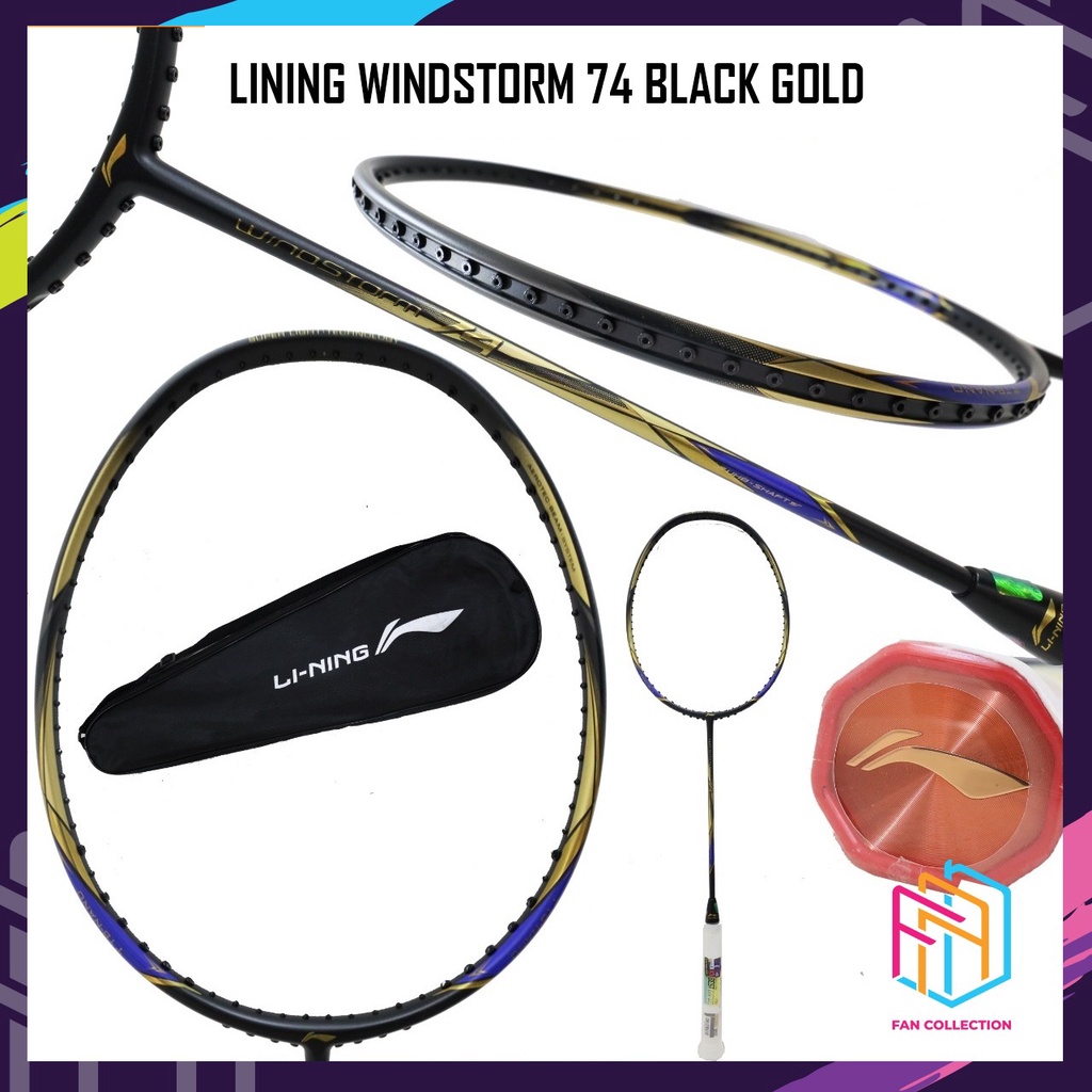 LINING WINDSTORM 74 / WS 74 RAKET BADMINTON ORIGINAL
