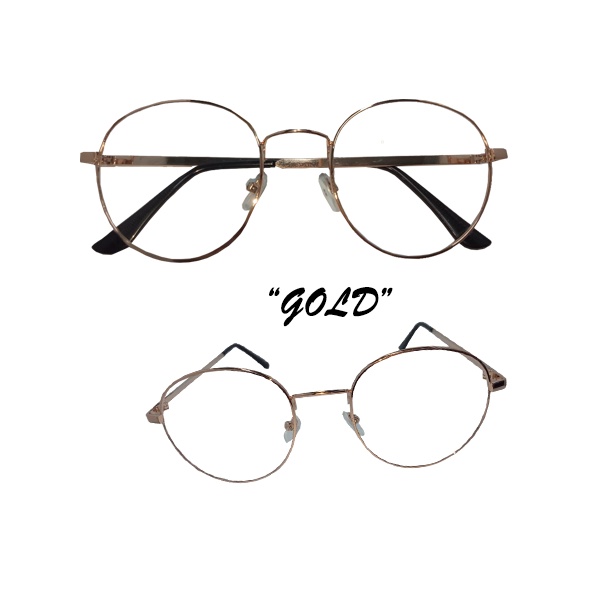 Kacamata Anti Radiasi Lensa Transparan Retro Vintage Frame Eye-glasses Kaca mata Fashion Lensa Blueray Pria dan Wanita