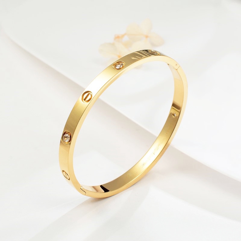 Gelang Wanita Model Premium Rose Gold dengan Baja Bracelet-5
