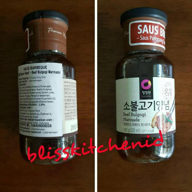 

Midr Bumbu Marinade Bbq Bulgogi Daesang (Merk Chung Jung One) 280 Gr Yhul