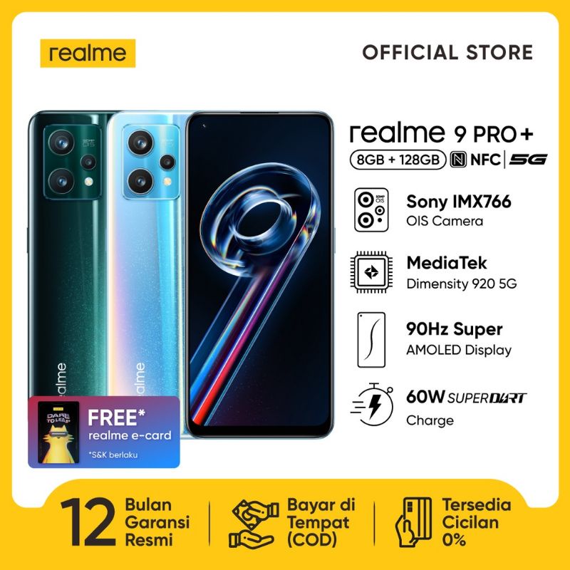 0REALME 9 PRO 8/128 GB REALME 9 PRO 6/128 GB REALME 9 PRO 5G RESMI